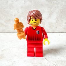 LEGO Town City Giocatore di Calcio Calciatore Football Soccer Coppa Minifigure