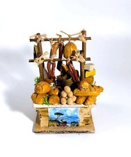 Set 6 Banchi Presepe Artigianali - Miniature Mercato Natale