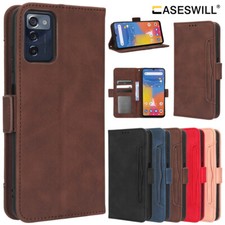 Custodia portafoglio porta carte in pelle ZMAX 5G cellulare consumatore + protezione schermo