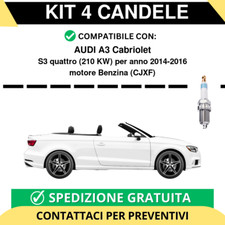 KIT 4 CANDELE per AUDI A3