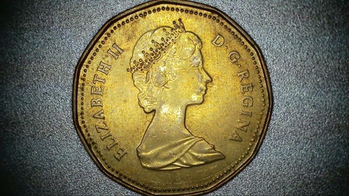 Moneta dollaro canadese regina - dollaro,