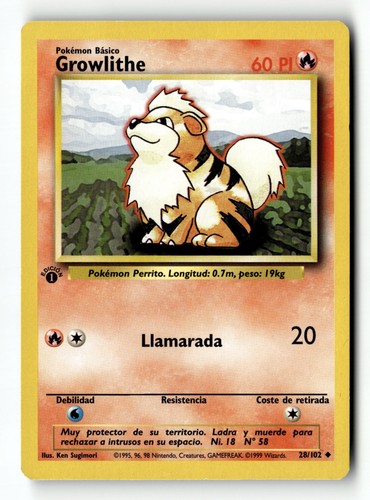 Pokemon card growlithe - card,