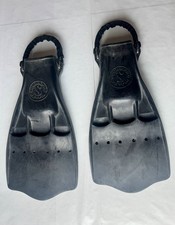 Vintage ScubaPro JetFin pinne grandi nere immersioni subacquee snorkeling made in USA
