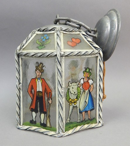 Lampada sospensione antica - a,