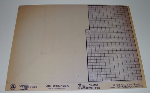 Parti ricambio lancia - di, y10