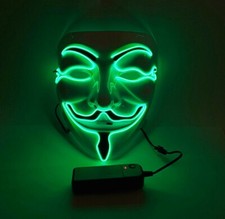 Maschera Viso LED Verde