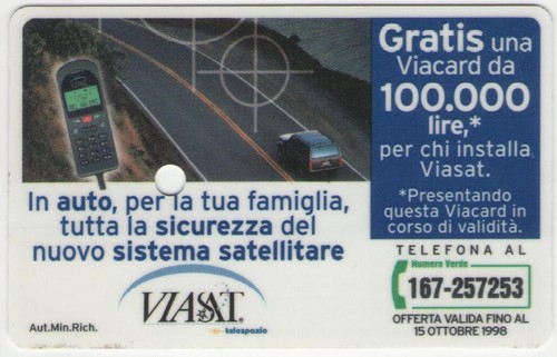 Viacard pubblicitarie golden - viacard,