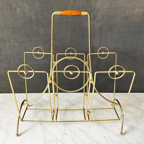 Porta riviste ottone moderno