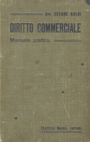 Diritto commerciale manuale - diritto,