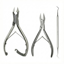 Set cura piedi in acciaio inox