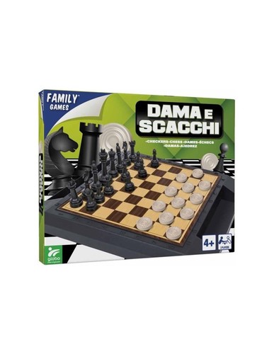 Dama scacchi plastica - dama, e
