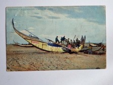 ESPINHO barca da pesca perscatori fisherman PORTOGALLO Portugal old postcard 