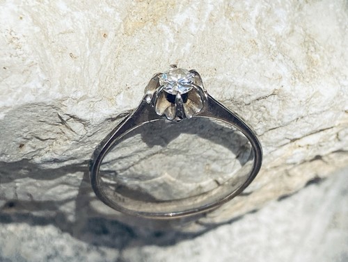 Anello oro bianco - , con