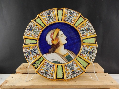 Vintage piatto parata maiolica - vintage,