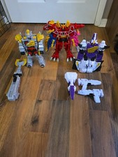 Pacchetto Power Rangers Dino Charge Deluxe Megazord Titano Megazord Plesio Megazord