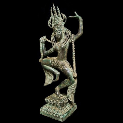 Dea danzante khmer - dea, bronzo