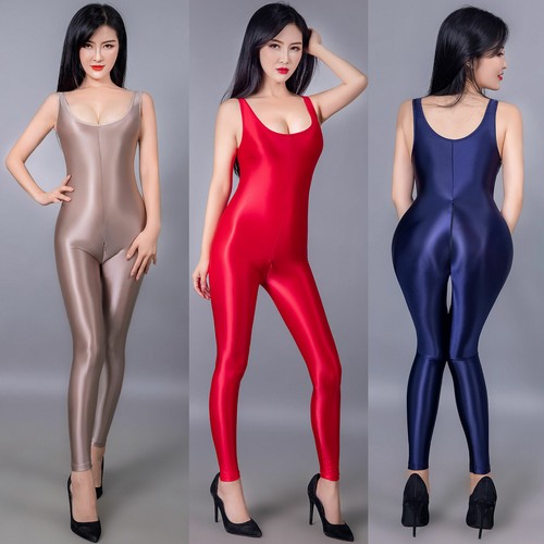 Tuta donna wetlook raso - ,