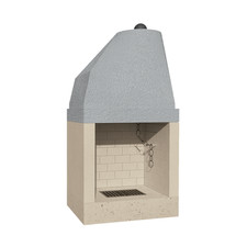 Camino Legna Prefabbricato Refrattario Con Focolare Aperto QR70REF Riscaldamento