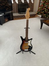 Chitarra vintage anni 60 Teisco Del Rey E-110 Tulip Japan Sunburst pickup singolo