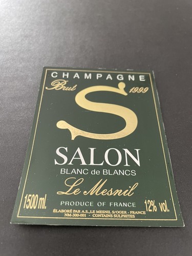 Une étiquette champagne - une, de