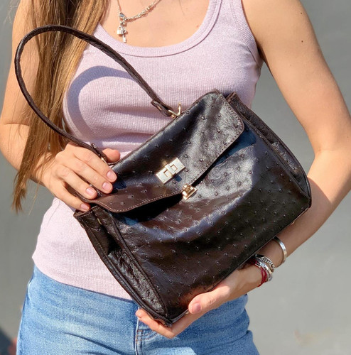 Borsa mano donna marrone - borsa, da