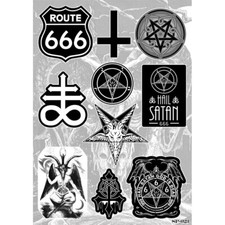 Adesivi Satanici Biker Occulto