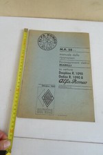 Manuale Dauphine R 1090 Alfa Romeo Milano Ondine R 1090A  Marelli