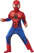 Rubie's Costume Bambino Spiderman Vestito Uomo Ragno Deluxe Elevata Qualità