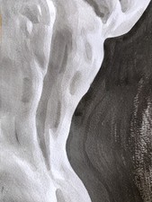 quadro disegno nudo maschile inchiostro e pennello arte moderna originale...