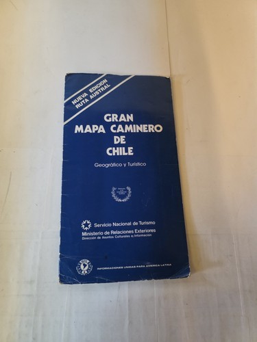 Mappa stradale vintage cile - mappa,