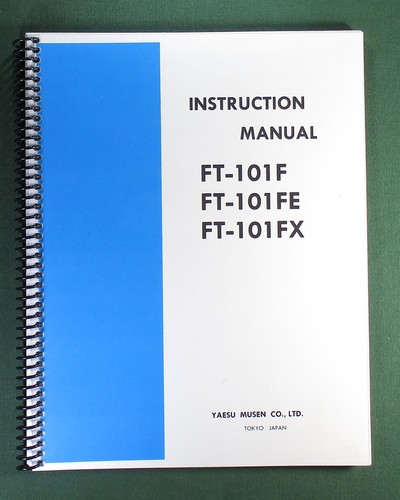 Yaesu 101f fx - yaesu, manuale