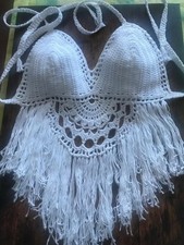 top bianco fatto a mano