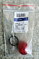   N°3 GEMME LUMINOSE IN PLASTICA ROSSE  CEMA 077GLR PER LAMPADE SPIA DIAMETRO 30