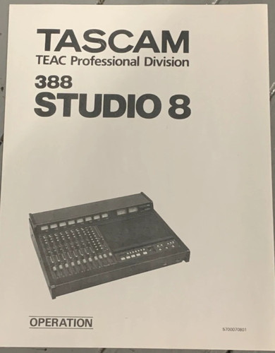 Tascam 388 studio - studio, 8