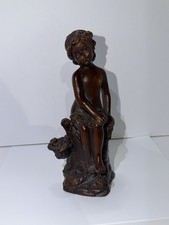 Scultura cesti rosa ragazzo