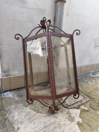 Antica lanterna ferro - antica,