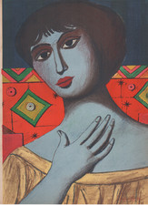 Pompeo Borra - Étude de figure - Lithographie signé