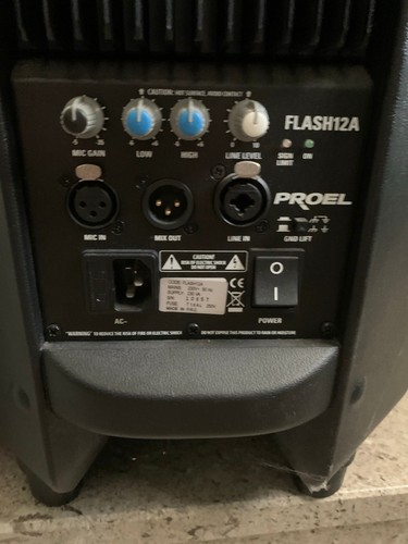 Coppia casse amplificate proel - amplificate,