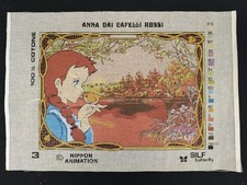 ANNA DAI CAPELLI ROSSI Nippon Animation Silf Butterfly Tela Da Ricamo  Cartoni