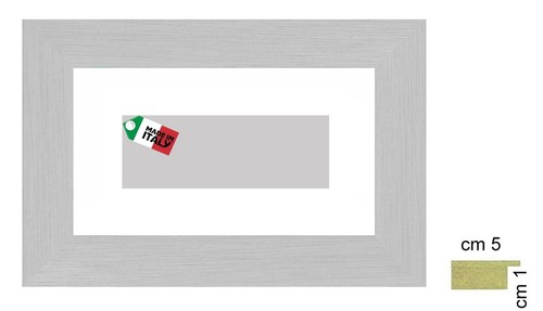 Cornice bianca piatta opaca - , in