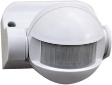 Sensore Di Movimento Pir Rilevatore Crepuscolare Infrarossi 180 Bianco Faro