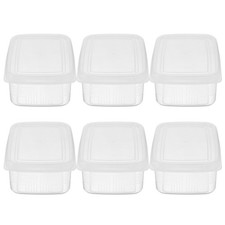  Pattumiera organizer frigorifero 6 pezzi piccola scatola conservazione scatola antipasto carne
