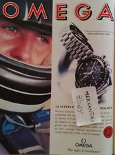 OROLOGIO OMEGA MICHAEL SCHUMACHER 1996 RARISSIMA PUBBLICITÀ ADVERTISING CLIPPING