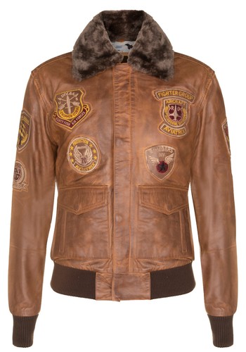 Uomo pelle marrone aviator - uomo,