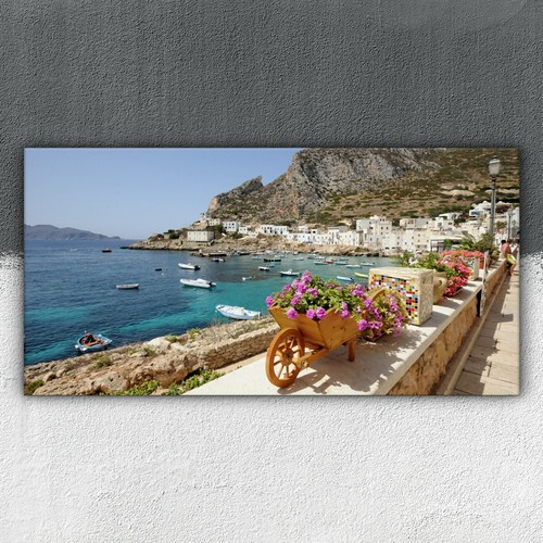 Barche nella baia sicilia - barche,