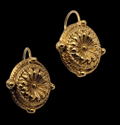 Orecchini vintage tono oro - tono,