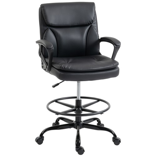 Homcom sedia ufficio girevole - ufficio,