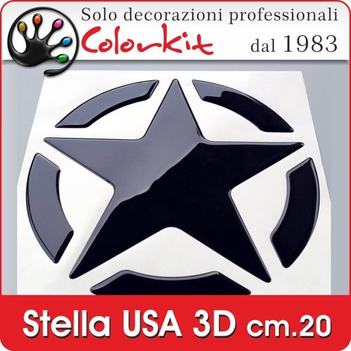 Stella usa resinato nero - stella, 3d