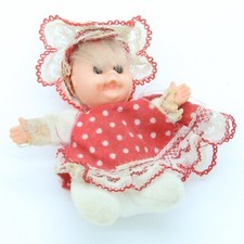 Fiammiferini Fiammiferino Mimmine Mimmina 8cm Rossa a pois cod.B130