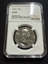Moneta mezzo dollaro 1962